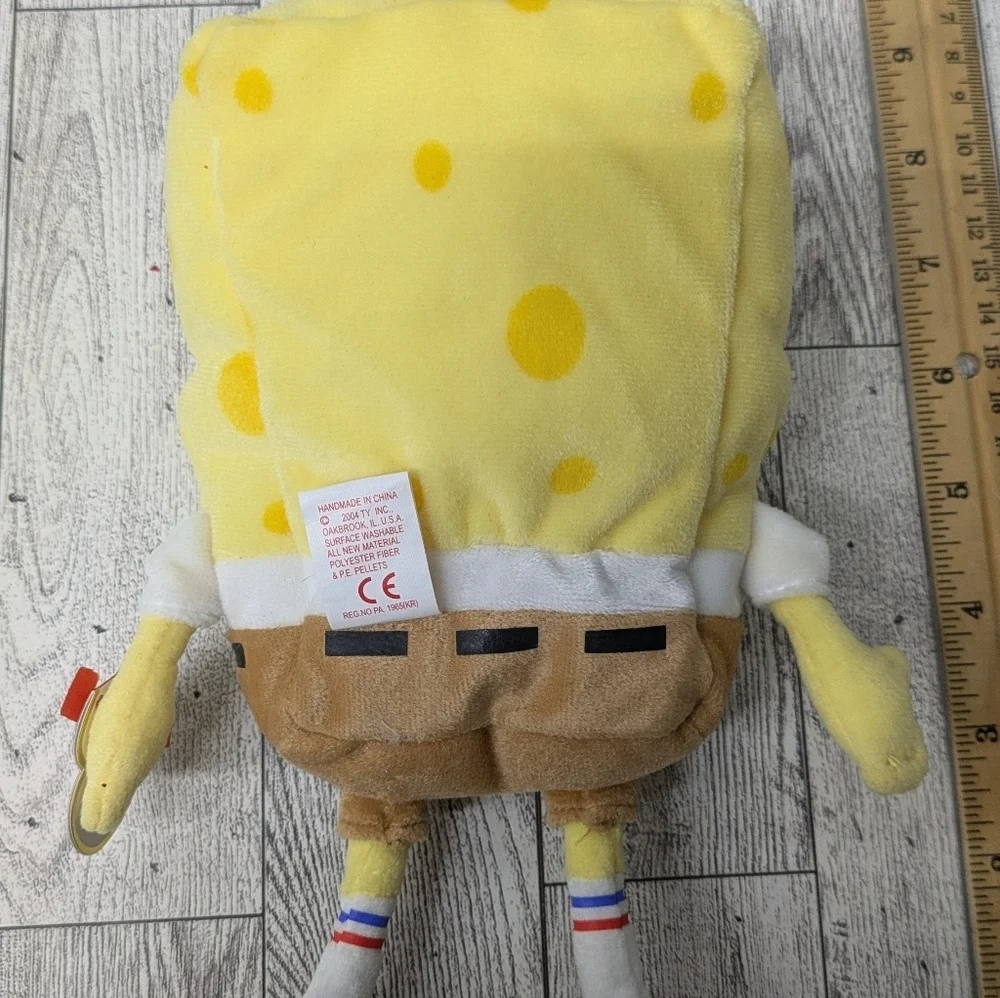 Ty Yellow Sponge Bob Character Plush Toy